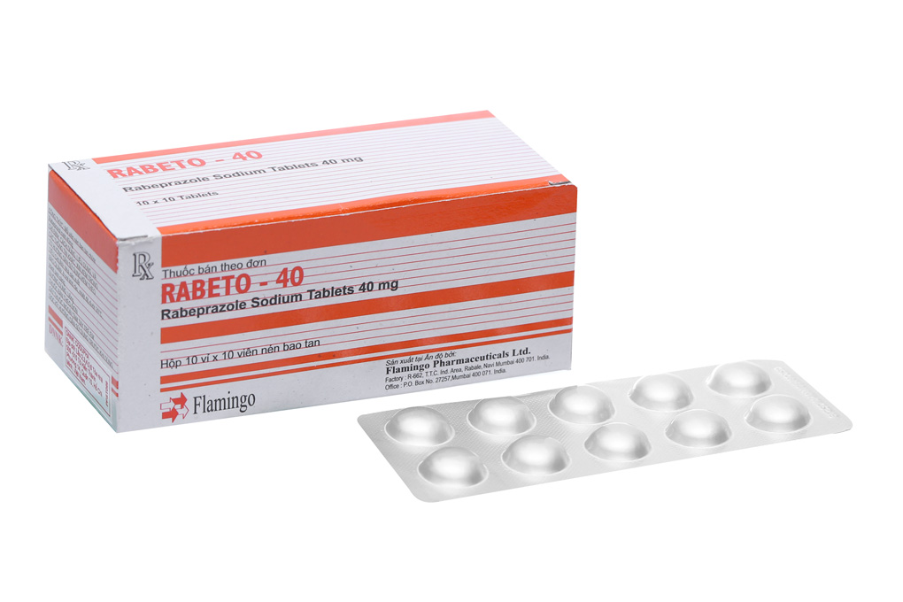 Rabeto - 40 trị trào ngược dạ dày, thực quản