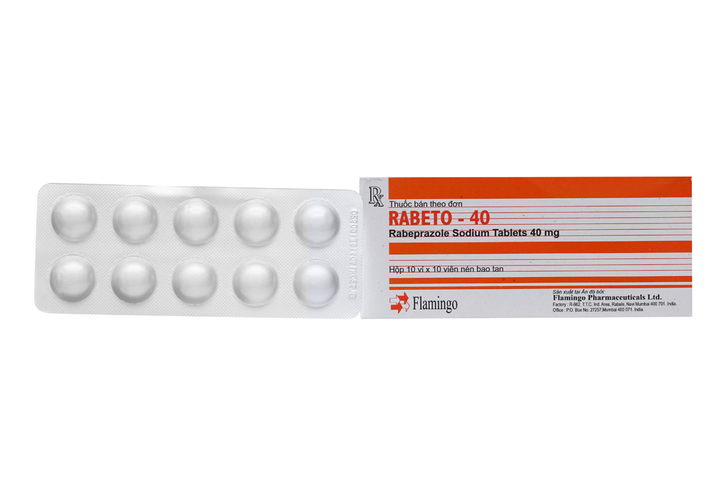 Rabeto - 40 trị trào ngược dạ dày, thực quản