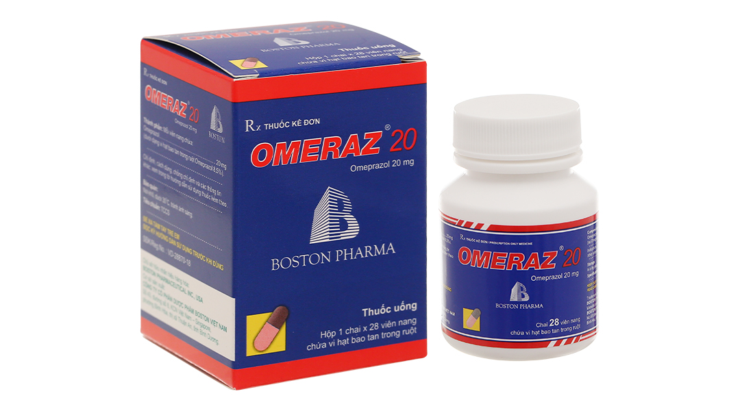 Omeraz 20 phòng và trị tái phát loét dạ dày, tá tràng