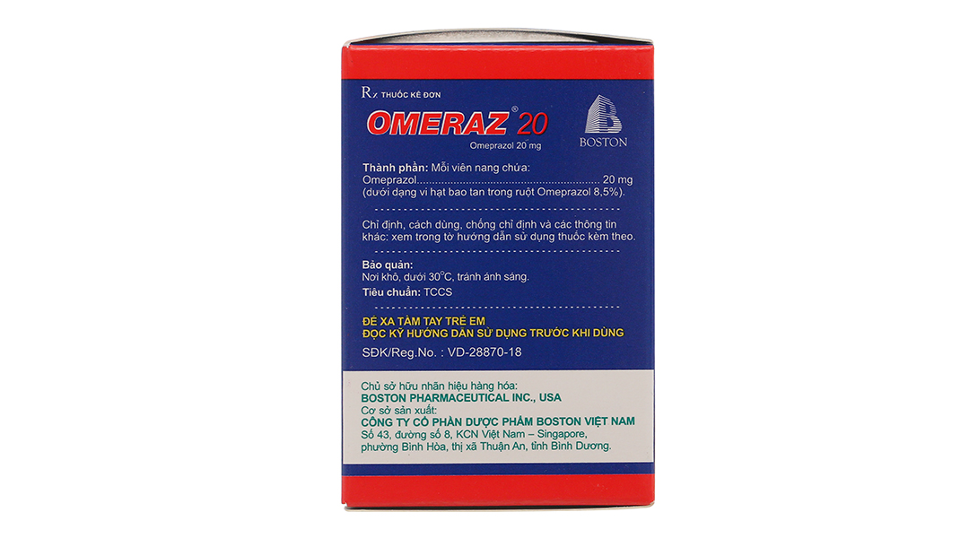 Omeraz 20 phòng và trị tái phát loét dạ dày, tá tràng