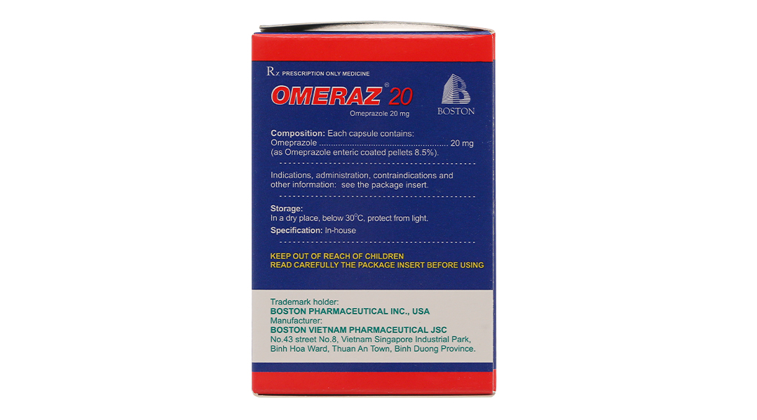 Omeraz 20 phòng và trị tái phát loét dạ dày, tá tràng