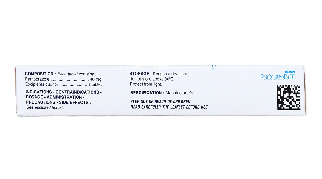 SaVi Pantoprazole 40 trị trào ngược dạ dày, thực quản