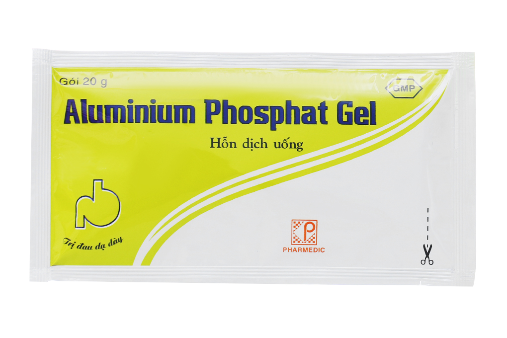 Hỗn dịch uống Aluminium Phosphat Gel 20% trị loét dạ dày, tá tràng