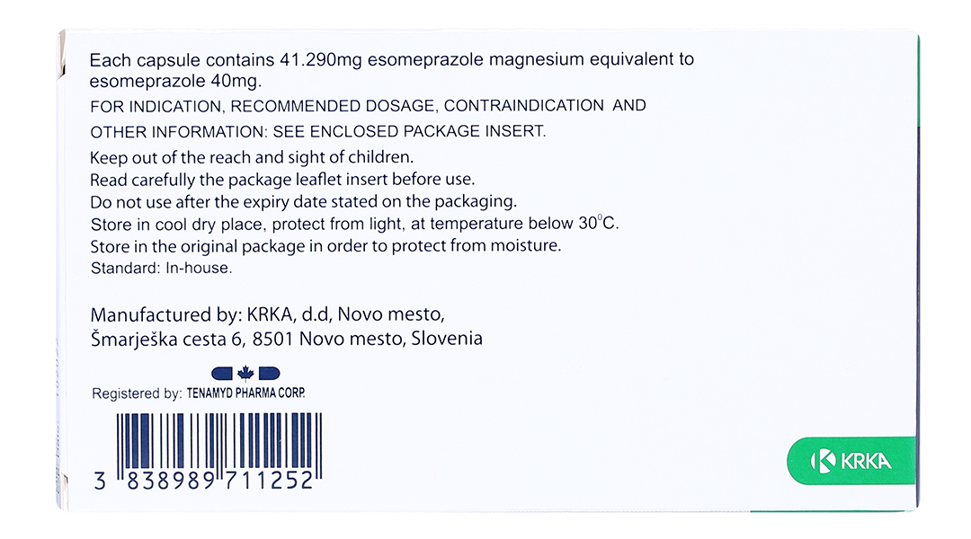 Emanera 40mg trị viêm loét thực quản do trào ngược