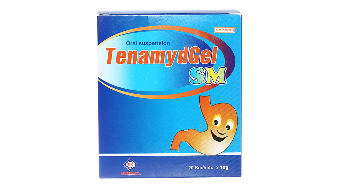Hỗn dịch uống TenamydGel SM làm dịu triệu chứng do tăng acid dạ dày