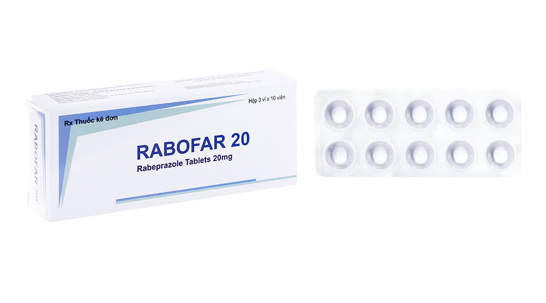 Rabofar 20 trị trào ngược dạ dày, thực quản
