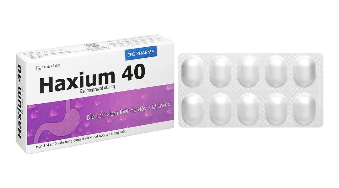 Haxium 40 trị trào ngược dạ dày, thực quản