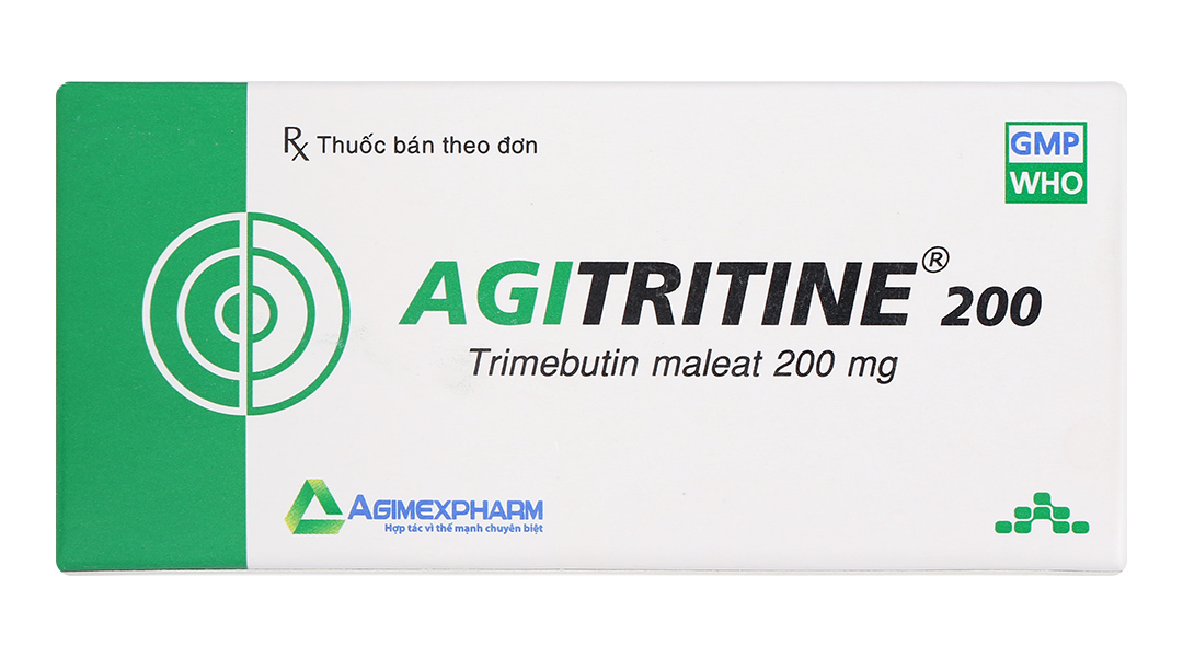 Agitritine 200mg trị đau co thắt dạ dày, hội chứng ruột kích thích