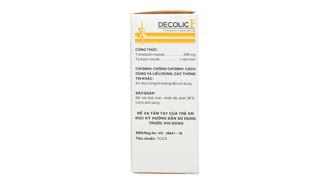 Thuốc Decolic F trị chứng đau đường tiêu hóa - 03/2026 ...