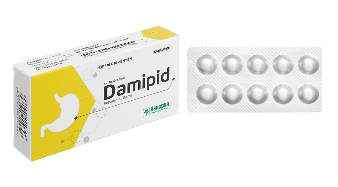 Damipid 100mg trị viêm loét dạ dày