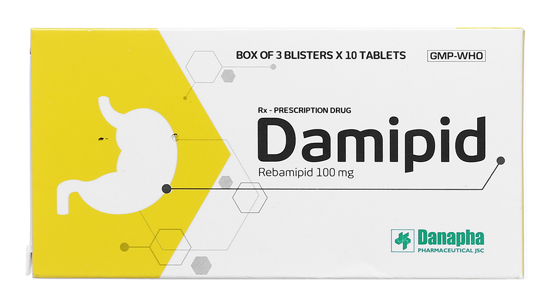 Damipid 100mg trị viêm loét dạ dày