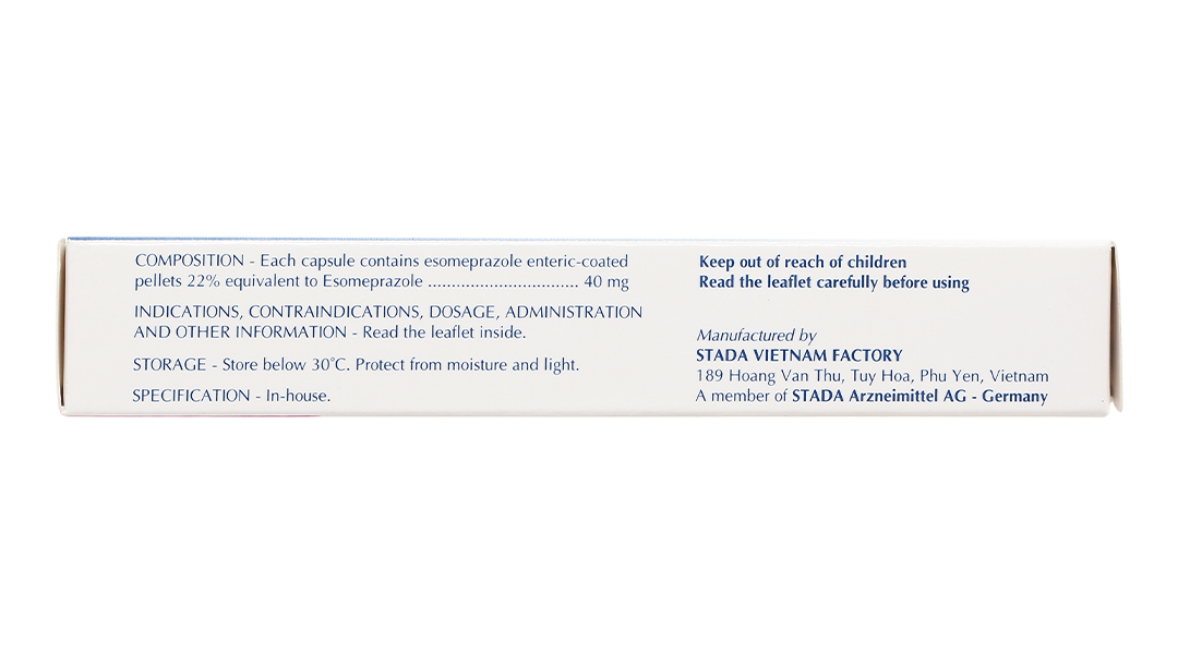 Esomeprazole Stada 40mg phòng và trị viêm loét dạ dày tá tràng