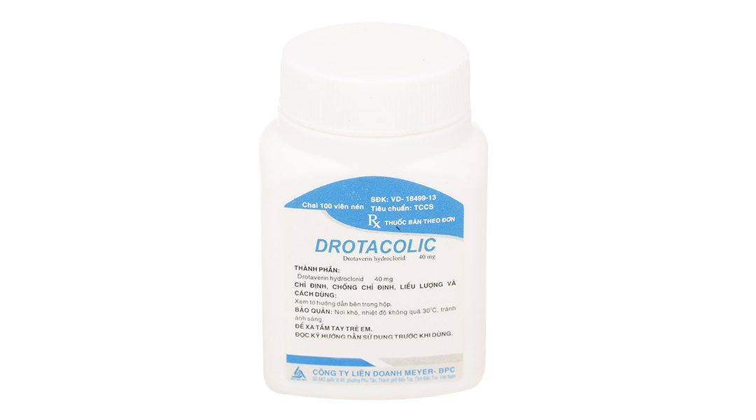 Drotacolic 40mg giảm đau do co thắt dạ dày, ruột