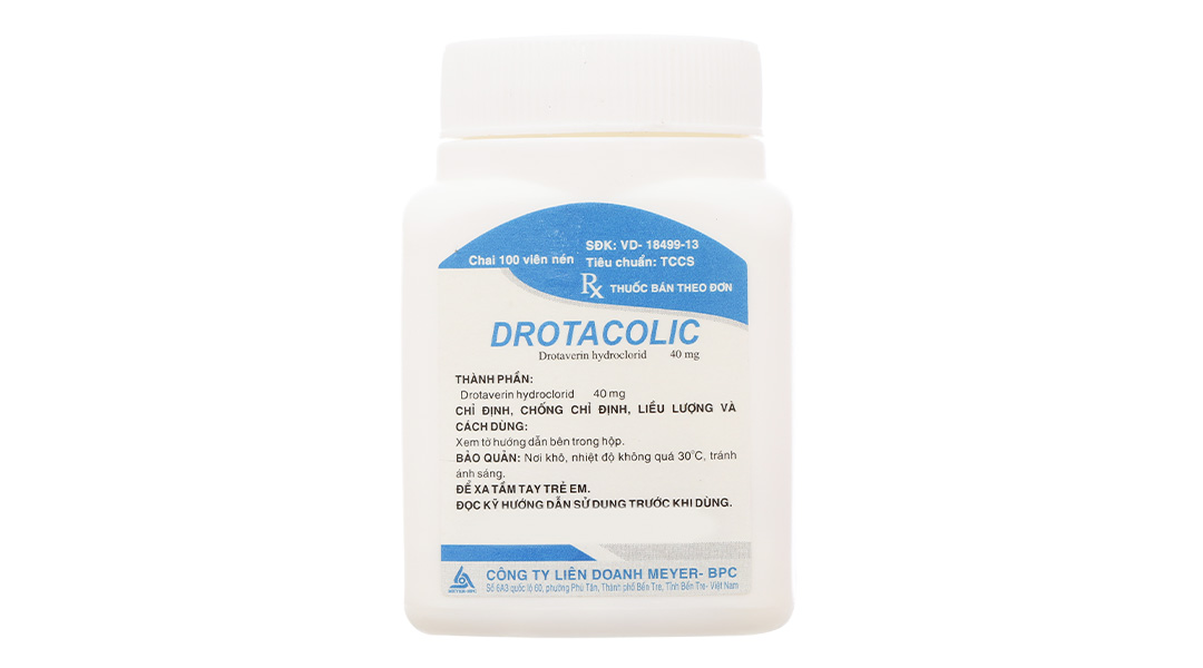 Drotacolic 40mg giảm đau do co thắt dạ dày, ruột