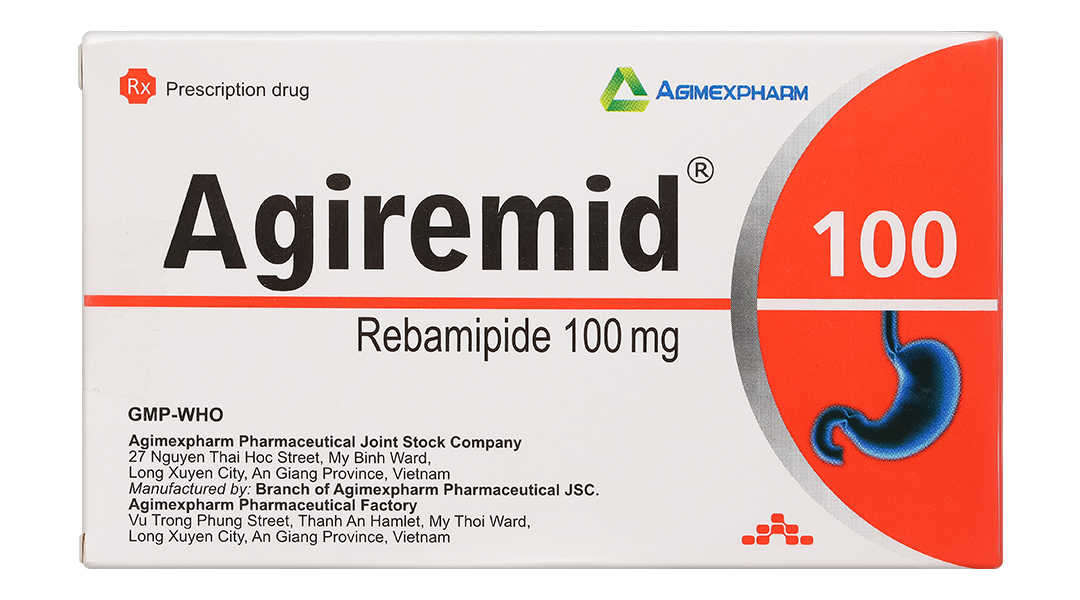 Agiremid 100 trị tổn thương niêm mạc dạ dày cấp và mãn tính