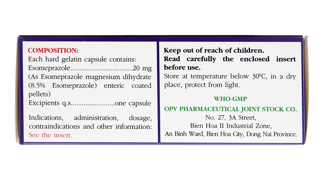 AmePrazol 20 trị viêm xước dạ dày, trào ngược dạ dày thực quản