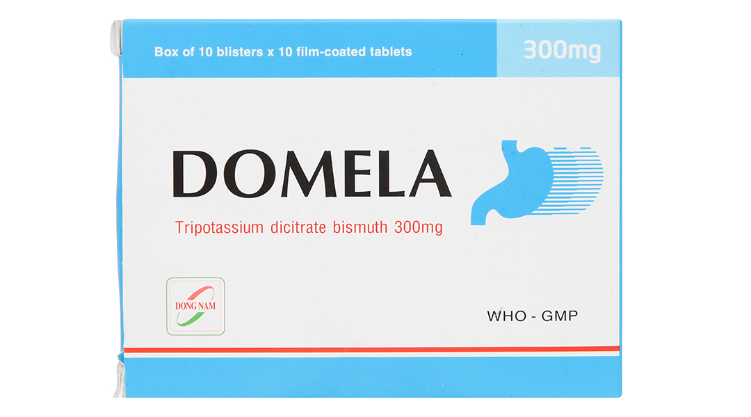 Domela 300mg điều trị viêm loét dạ dày, tá tràng