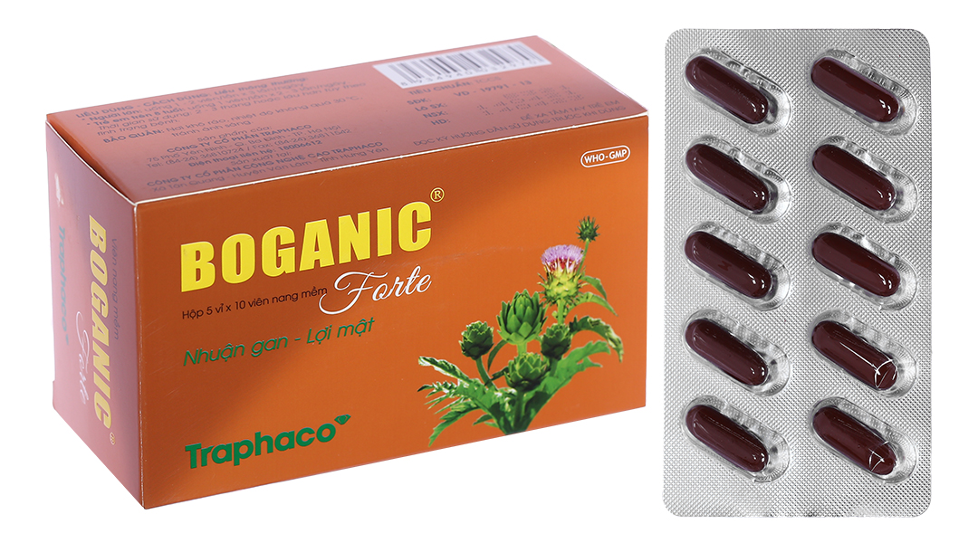 Boganic Forte hỗ trợ trị bệnh lý gan mật, mỡ máu
