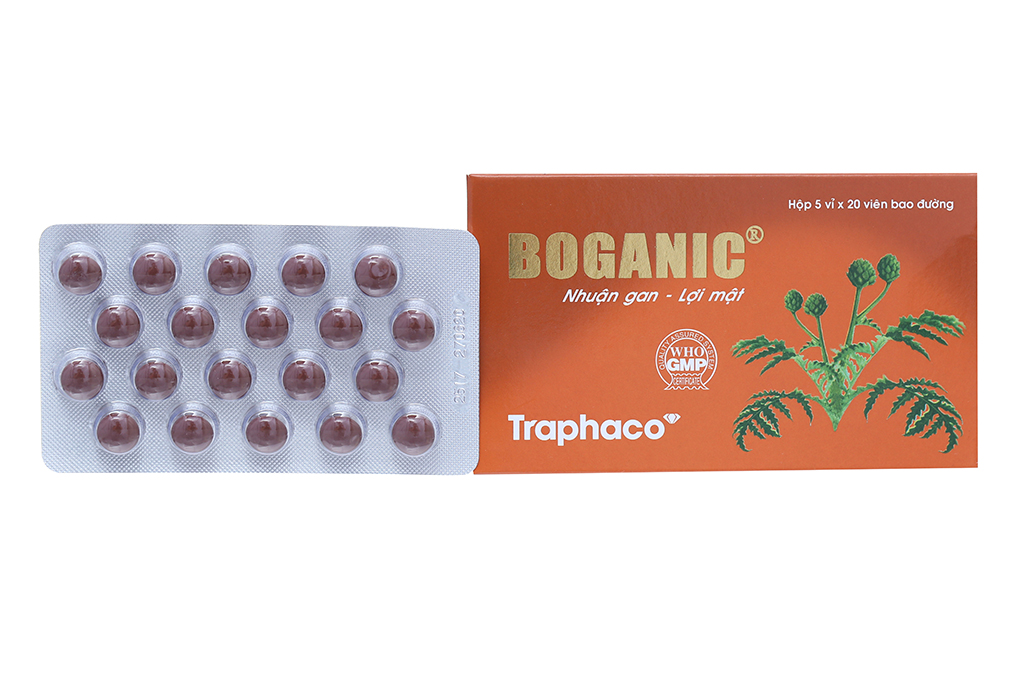 Viên bao đường Boganic hỗ trợ trị suy giảm chức năng gan, viêm gan