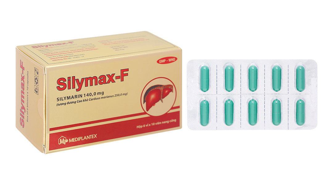 Silymax-F 140mg điều trị viêm gan do virus, xơ gan