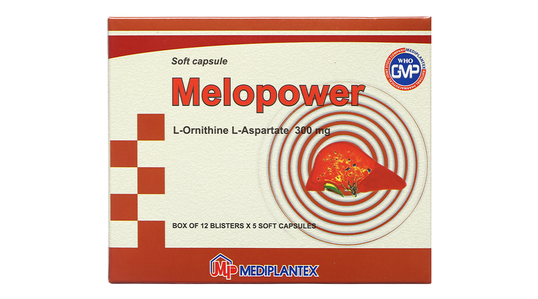Melopower 300mg hỗ trợ trị chứng tăng amoniac huyết