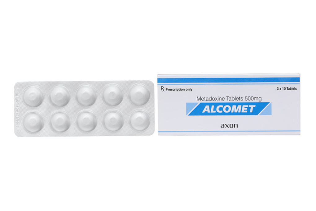 Alcomet 500mg giải độc rượu, hỗ trợ trị bệnh lý về gan