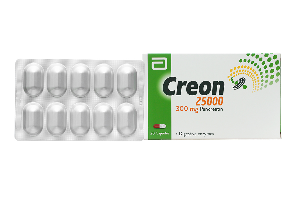 Creon 25000 bổ sung men tụy