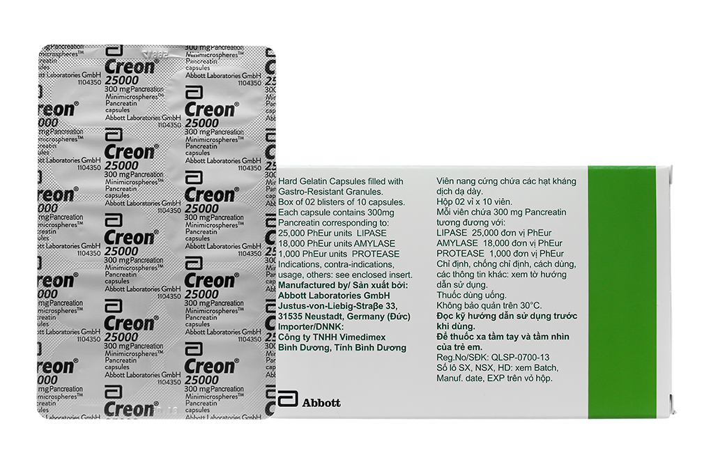 Creon 25000 bổ sung men tụy