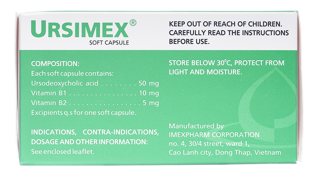 Ursimex hỗ trợ cải thiện chức năng gan