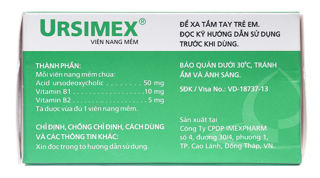 Ursimex hỗ trợ cải thiện chức năng gan