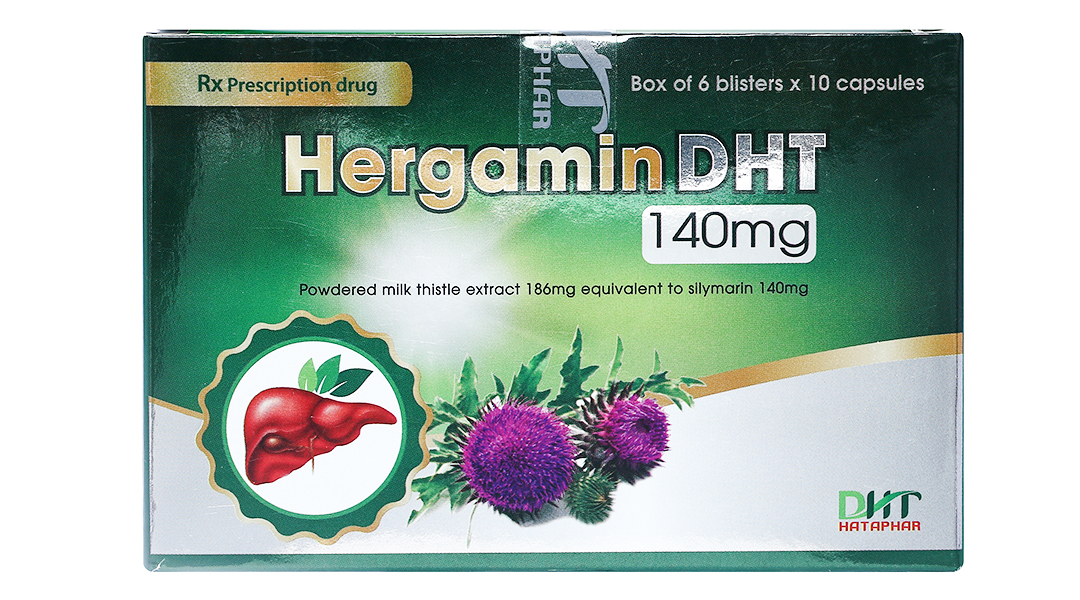HergaminDHT 140mg hỗ trợ trị bệnh lý về gan