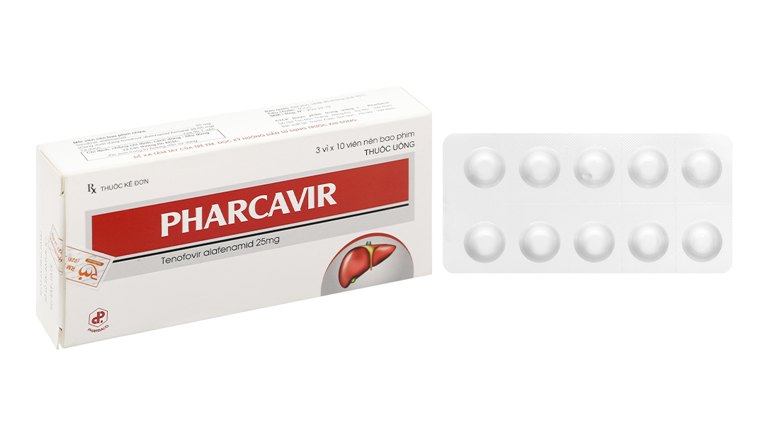 Pharcavir 25mg trị viêm gan siêu vi B mạn tính