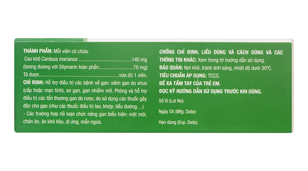 Silymax hỗ trợ trị bệnh viêm gan mãn tính, xơ gan