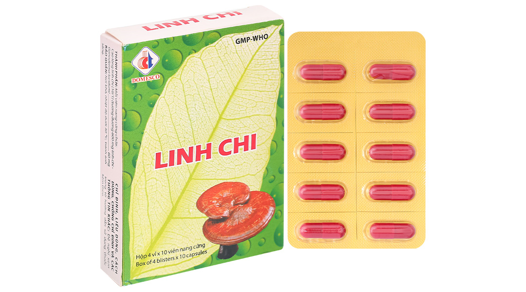 Linh Chi Domesco tăng cường chức năng gan, điều hòa huyết áp