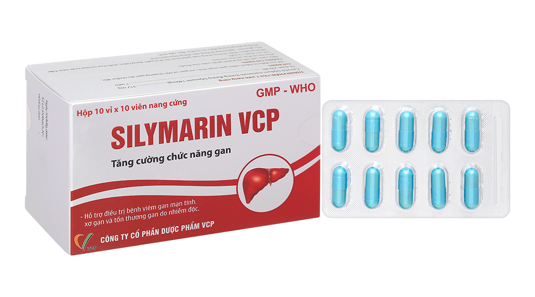 Silymarin VCP 140mg hỗ trợ điều trị bệnh viêm gan mạn tính, xơ gan