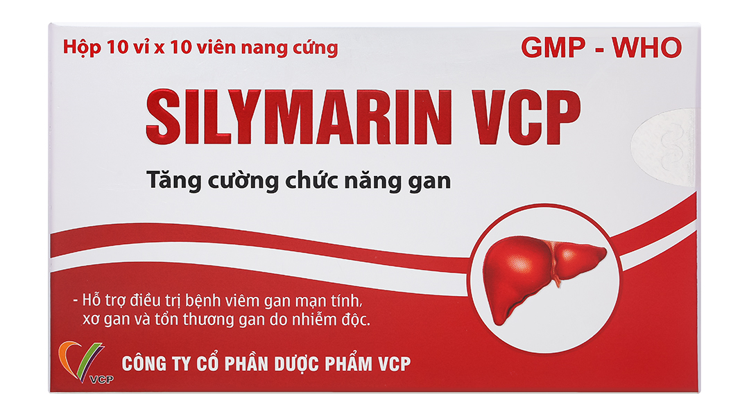 Silymarin VCP 140mg hỗ trợ điều trị bệnh viêm gan mạn tính, xơ gan