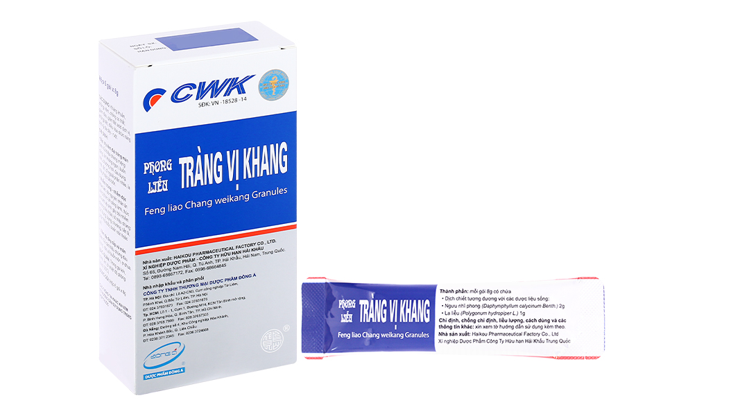 Thuốc cốm Tràng Vị Khang trị viêm dạ dày, đại tràng cấp và mạn tính