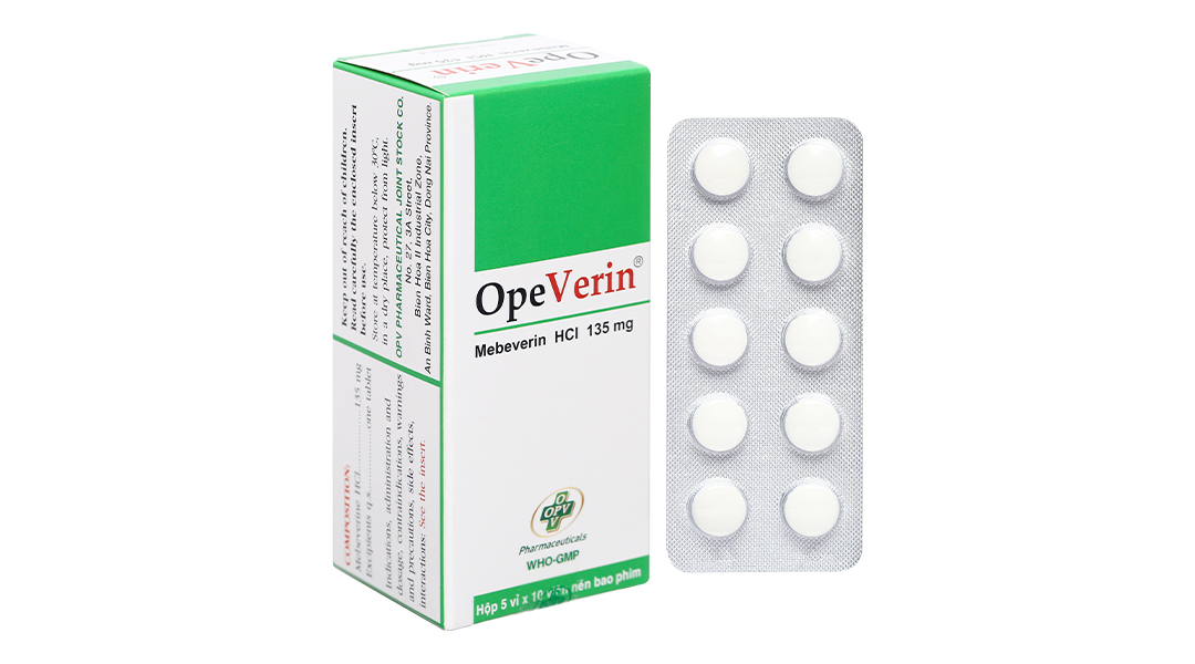 OpeVerin 135mg trị hội chứng ruột kích thích