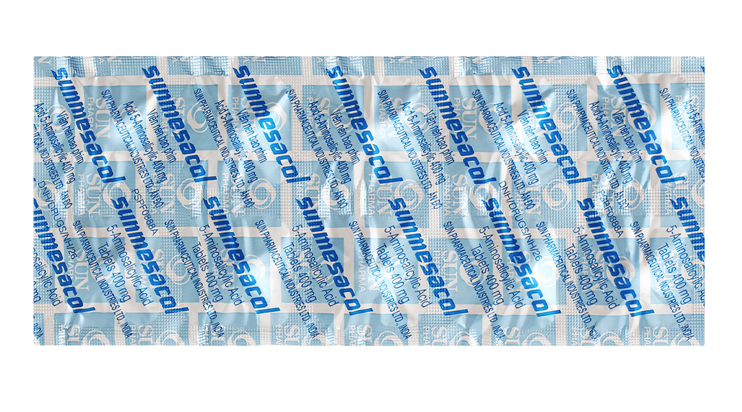Sunmesacol 400mg trị viêm loét đại tràng
