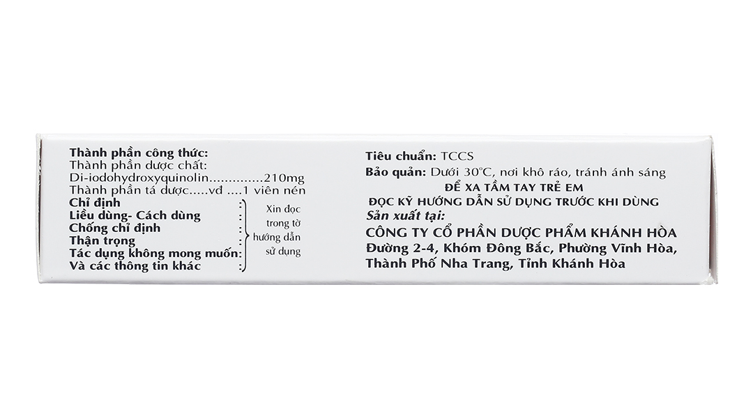 Kasiod 210mg trị lỵ amid đường ruột, tiêu chảy