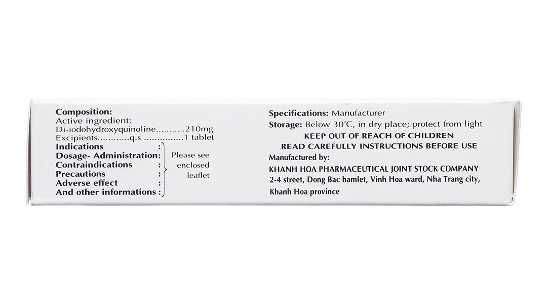 Kasiod 210mg trị lỵ amid đường ruột, tiêu chảy