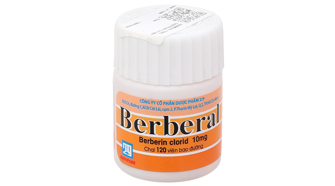 Berberal 10mg trị lỵ gồm lỵ amid và lỵ trực khuẩn, tiêu chảy
