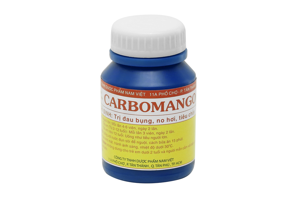 Carbomango điều trị đau bụng, no hơi, tiêu chảy