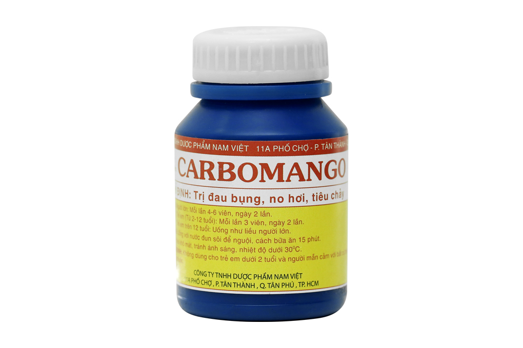 Carbomango điều trị đau bụng, no hơi, tiêu chảy