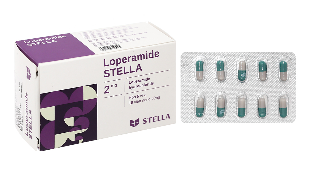 Loperamide Stella 2mg trị tiêu chảy