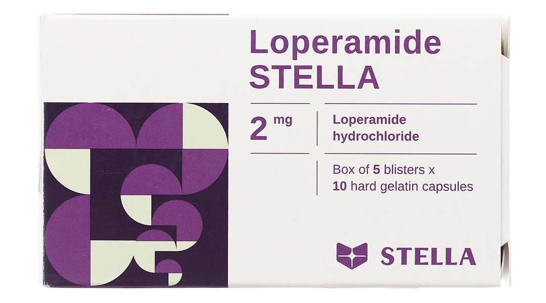 Loperamide Stella 2mg trị tiêu chảy