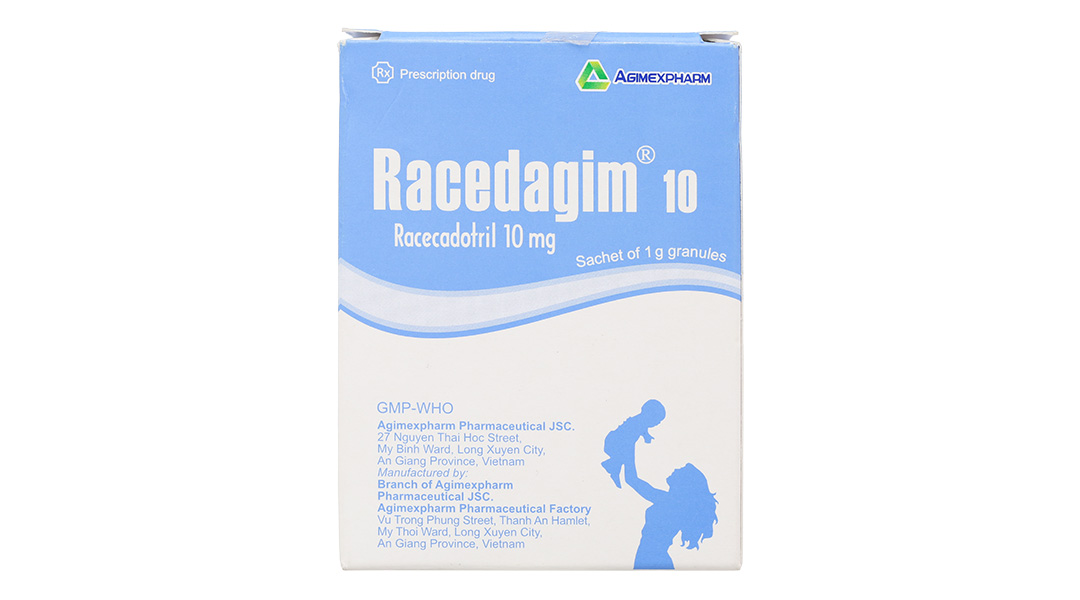 Thuốc cốm Racedagim 10 trị tiêu chảy cấp ở trẻ em