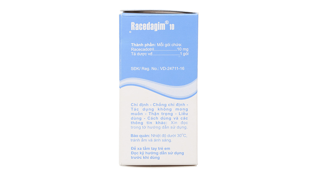 Thuốc cốm Racedagim 10 trị tiêu chảy cấp ở trẻ em
