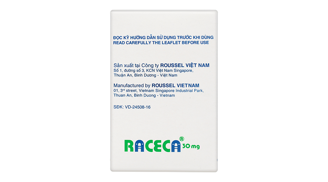 Thuốc bột Raceca 30mg trị tiêu chảy cấp