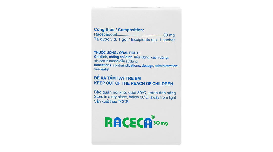 Thuốc bột Raceca 30mg trị tiêu chảy cấp